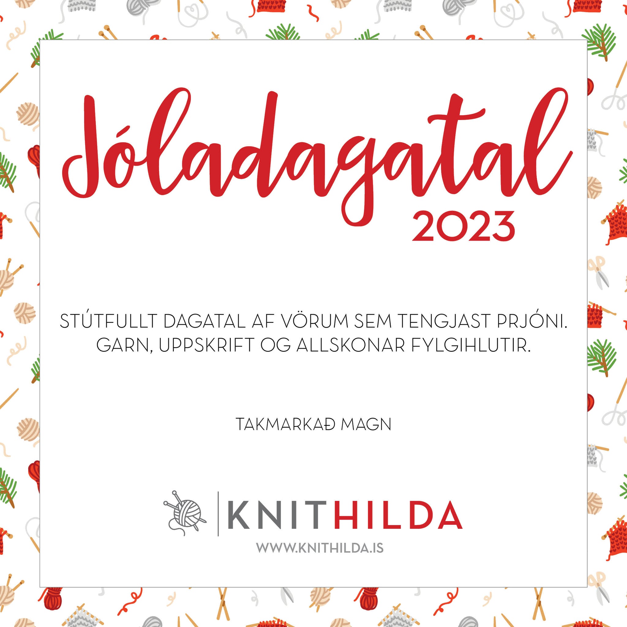 Jóladagatal Knithilda 2023 - FORPÖNTUN
