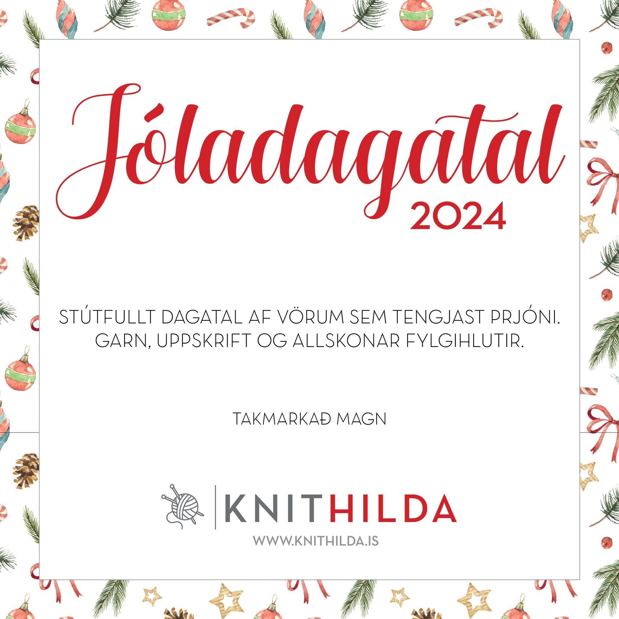 Jóladagatal Knithilda 2024 - FORPÖNTUN