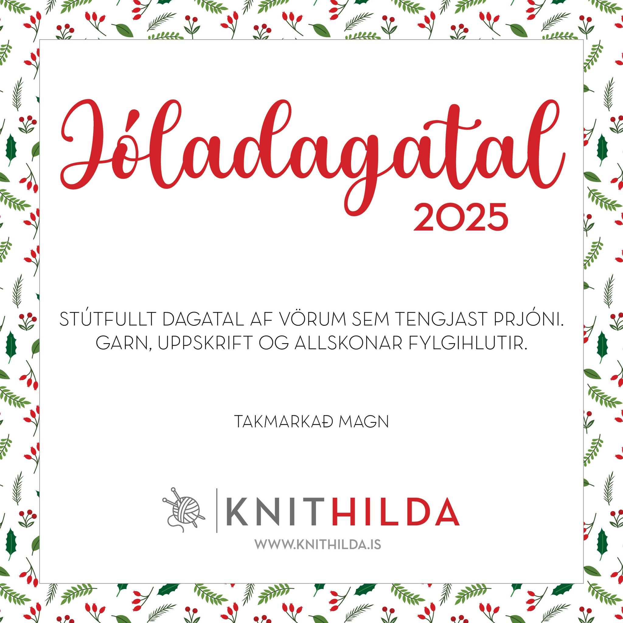 Jóladagatal Knithilda 2025 - FORPÖNTUN