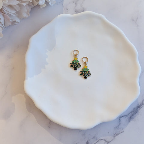 Prjónamerki - Jólatré með stjörnu