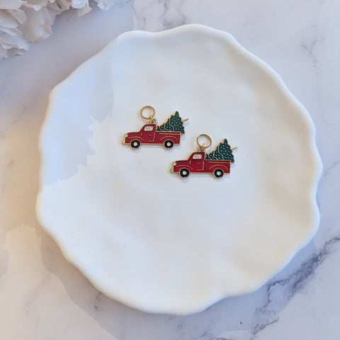 Prjónamerki - Jólabíll