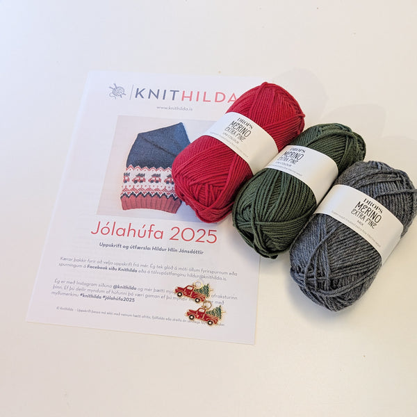 Prjónapakki - Jólahúfan 2025