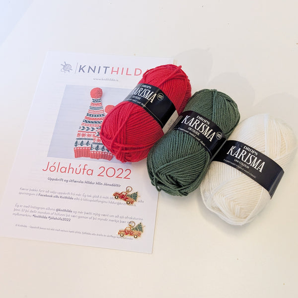 Prjónapakki - Jólahúfan 2022